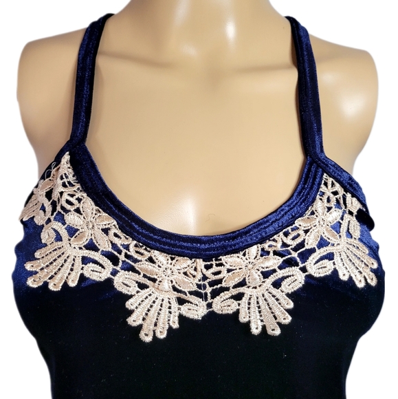 Celine Style Sexy 3 Pieces Pajamas ,Sleepwear Robe Velvet, Blue - Picture 6 of 11